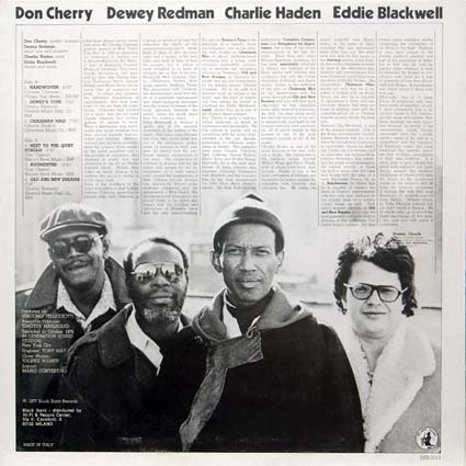 Old And New Dreams Don CHERRY, Dewey REDMAN, Charlie HADEN, Ed BLACKWELL